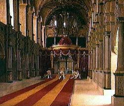 Anointment of King Christian VIII and Queen Caroline Amalia in Frederiksborg Castle Church